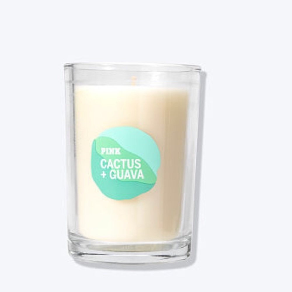 ๐VS PINK CACTUS + GUAVA SCENTED CANDLE - Picture 3 of 6